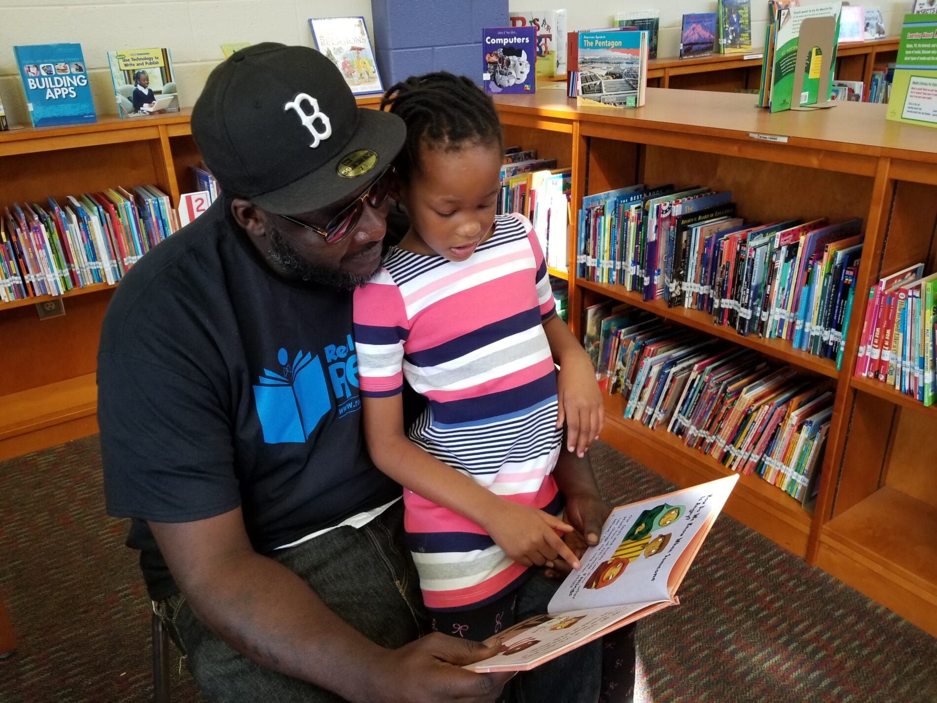 Father reading with his daughter explores the impact of literacy